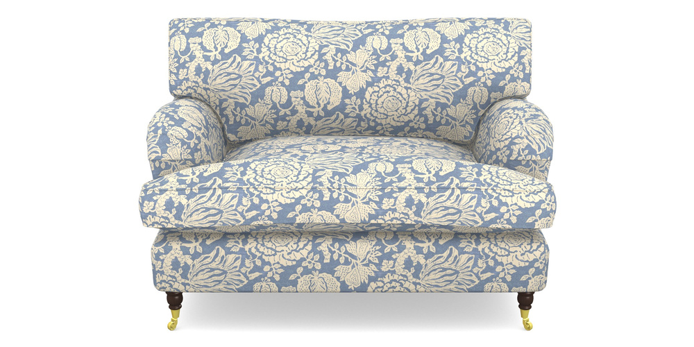 Product photograph of Alwinton Snuggler In V A Brompton Collection - Flowering Kale - Morning Blue from Sofas and Stuff Limited