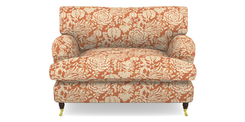 Product photograph of Alwinton Snuggler In V A Brompton Collection - Flowering Kale - Terracotta from Sofas and Stuff Limited