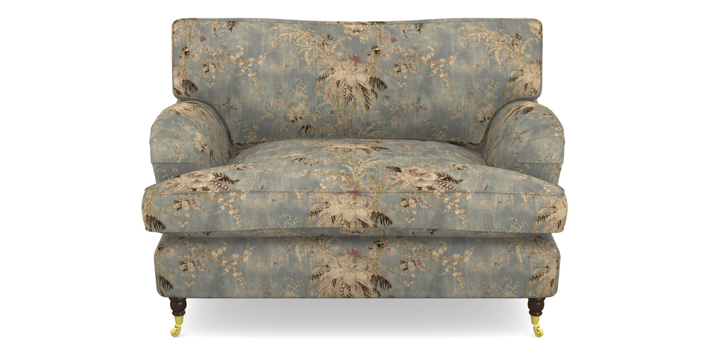 Product photograph of Alwinton Snuggler In Floral Linen - Zefferino Danish Girl from Sofas and Stuff Limited