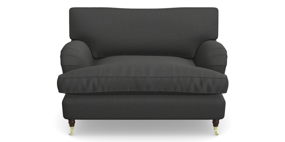 Product photograph of Alwinton Snuggler In House Velvet - Charcoal from Sofas and Stuff Limited