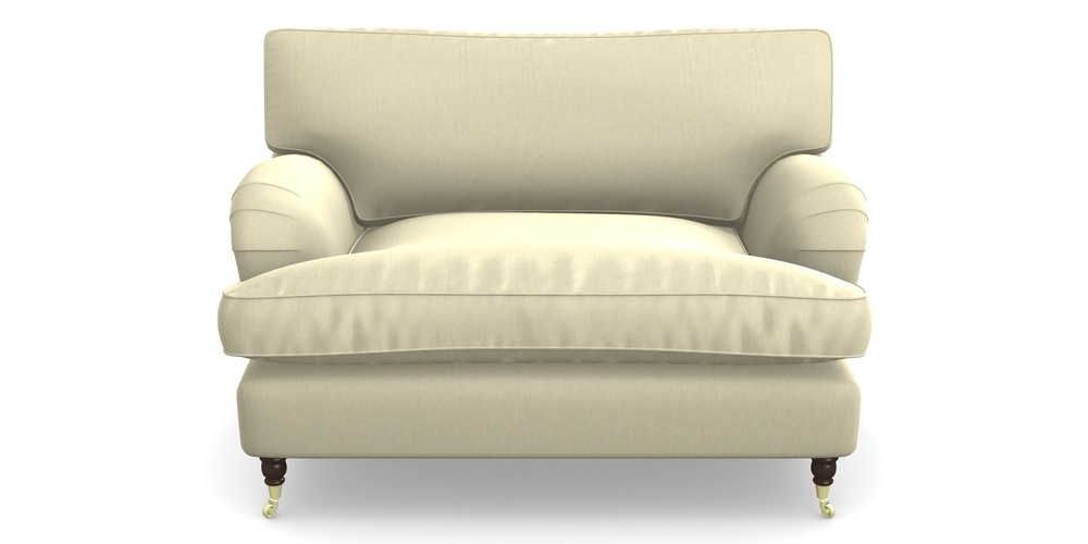 Product photograph of Alwinton Snuggler In House Velvet - Latte from Sofas and Stuff Limited