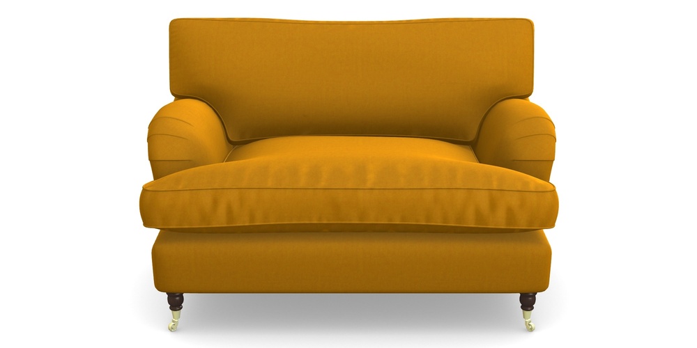 Product photograph of Alwinton Snuggler In House Velvet - Saffron from Sofas and Stuff Limited