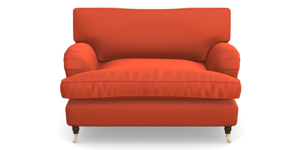 Product photograph of Alwinton Snuggler In House Velvet - Terracotta from Sofas and Stuff Limited