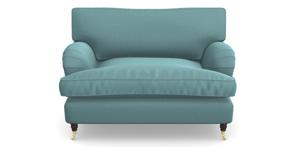 Product photograph of Alwinton Snuggler In House Velvet - Wedgewood from Sofas and Stuff Limited