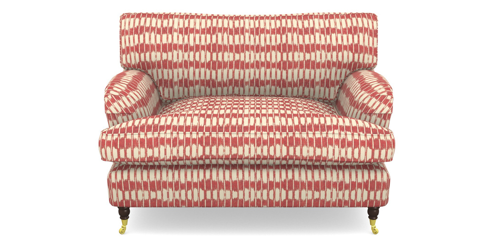 Product photograph of Alwinton Snuggler In V A Brompton Collection - Ikat - Chilli from Sofas and Stuff Limited