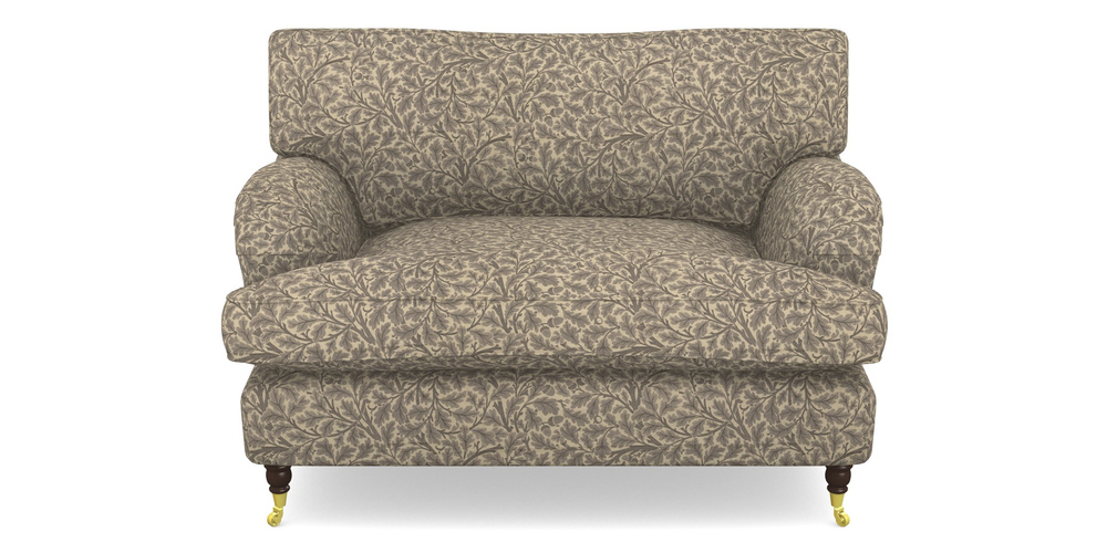 Product photograph of Alwinton Snuggler In V A Drawn From Nature Collection - Oak Tree - Grey from Sofas and Stuff Limited