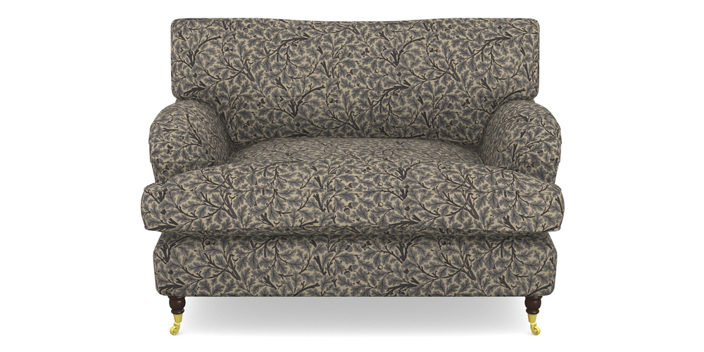 Product photograph of Alwinton Snuggler In V A Drawn From Nature Collection - Oak Tree - Navy from Sofas and Stuff Limited