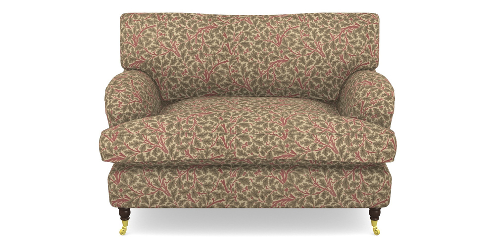 Product photograph of Alwinton Snuggler In V A Drawn From Nature Collection - Oak Tree - Red from Sofas and Stuff Limited