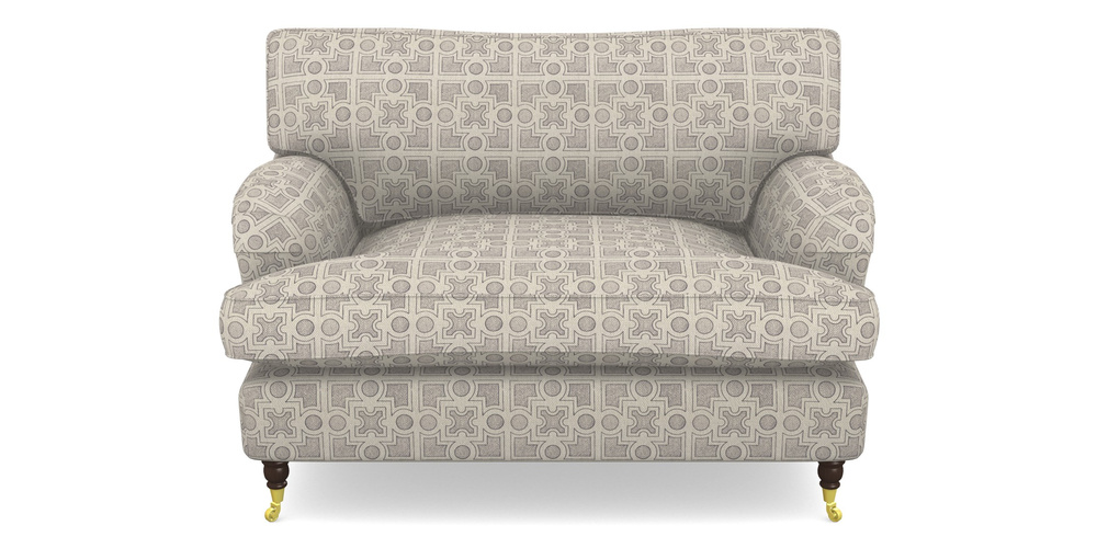 Product photograph of Alwinton Snuggler In Rhs Collection - Small Knot Garden Cotton Weave - Grey from Sofas and Stuff Limited