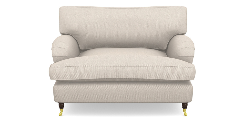 Product photograph of Alwinton Snuggler In Two Tone Plain - Biscuit from Sofas and Stuff Limited