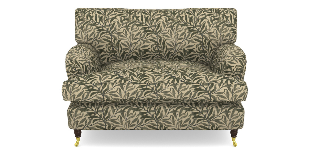 Product photograph of Alwinton Snuggler In V A Drawn From Nature - Willow Bough Large - Dark Green from Sofas and Stuff Limited