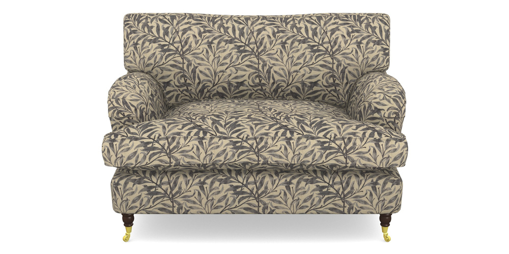 Product photograph of Alwinton Snuggler In V A Drawn From Nature - Willow Bough Large - Navy from Sofas and Stuff Limited