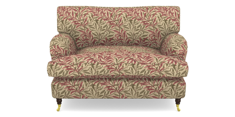 Product photograph of Alwinton Snuggler In V A Drawn From Nature - Willow Bough Large - Red from Sofas and Stuff Limited