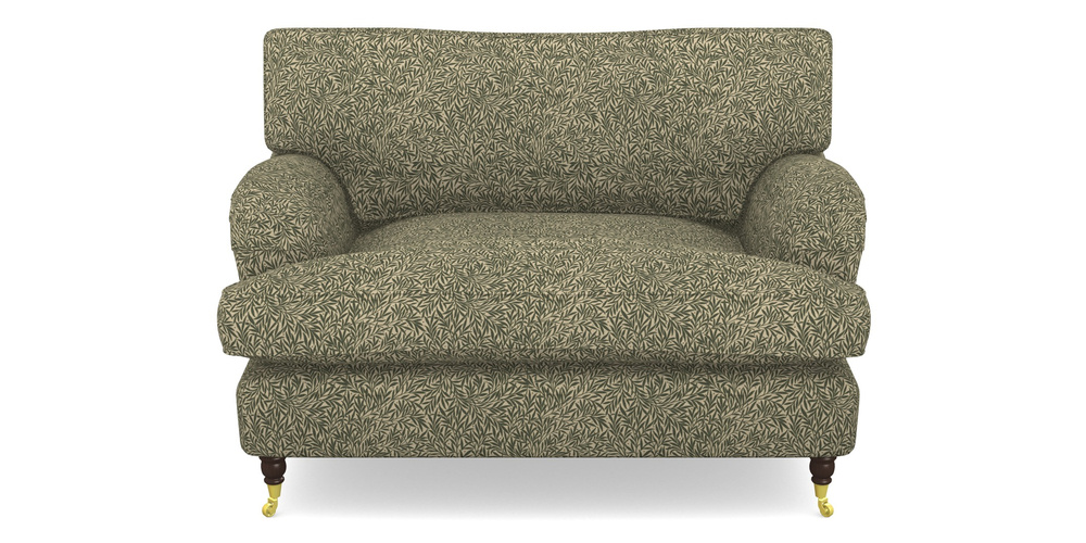 Product photograph of Alwinton Snuggler In V A Drawn From Nature Collection - Willow - Dark Green from Sofas and Stuff Limited