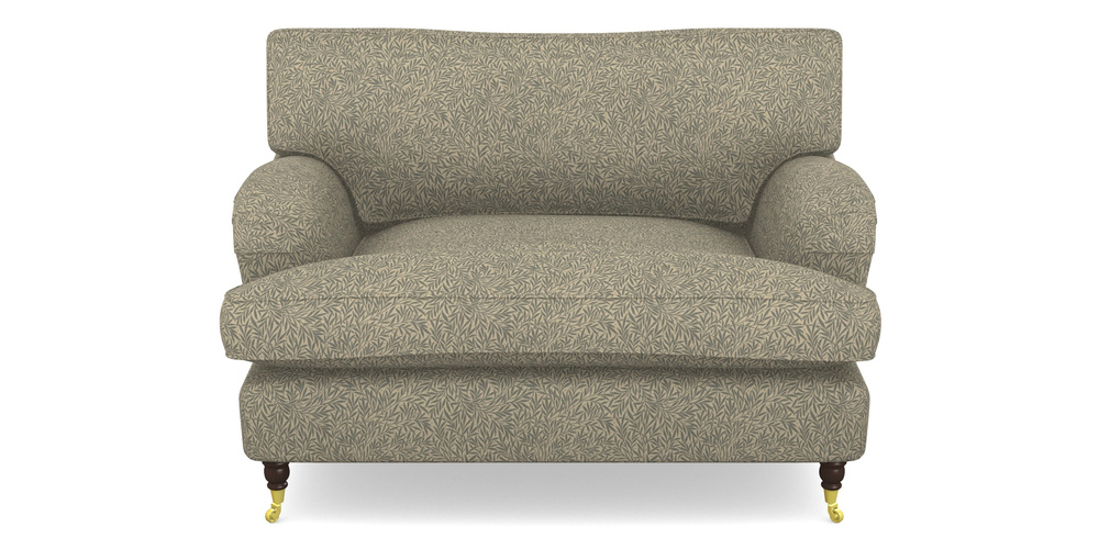 Product photograph of Alwinton Snuggler In V A Drawn From Nature Collection - Willow - Duck Egg from Sofas and Stuff Limited