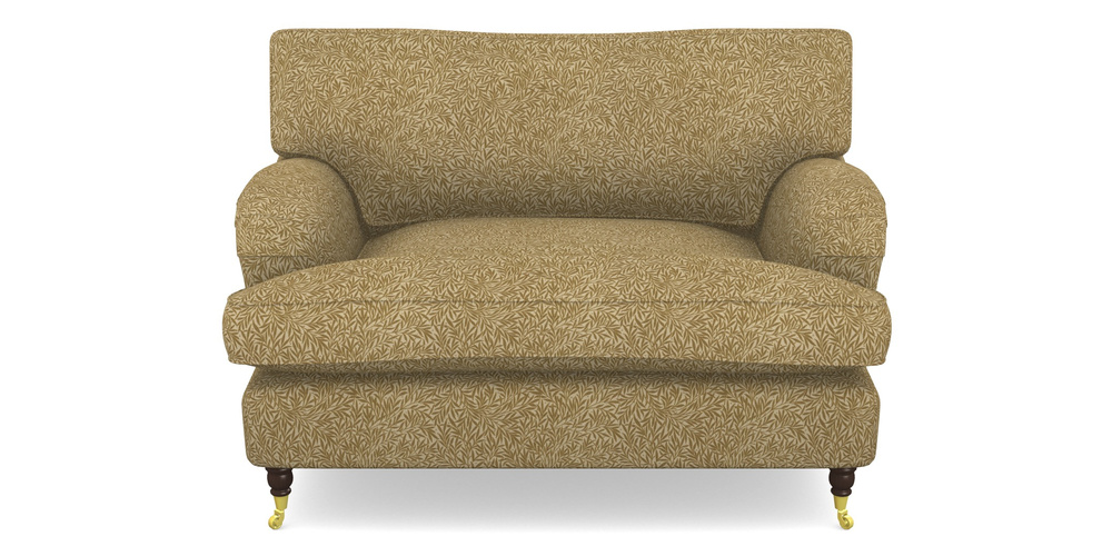 Product photograph of Alwinton Snuggler In V A Drawn From Nature Collection - Willow - Gold from Sofas and Stuff Limited