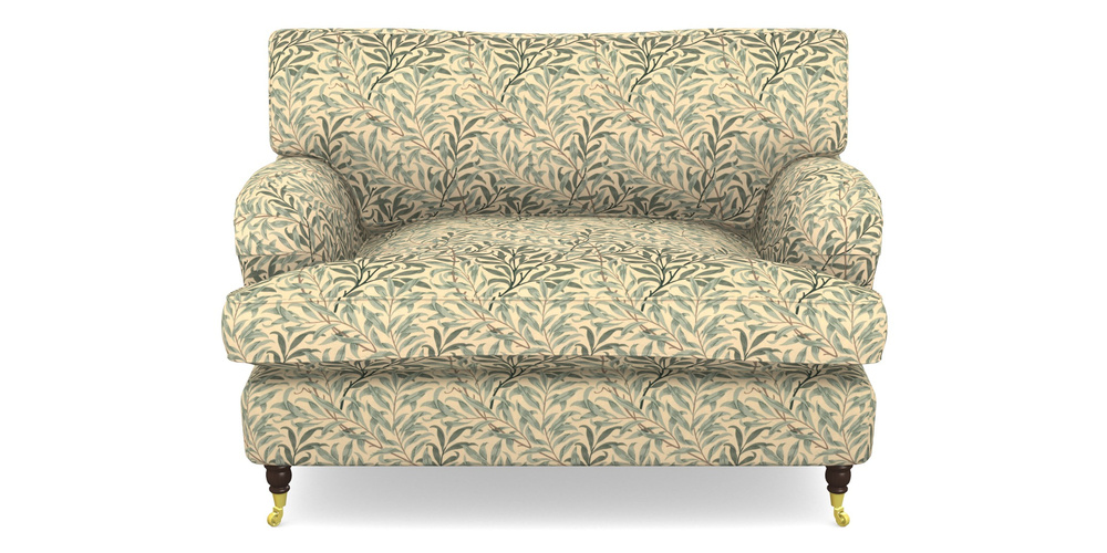 Product photograph of Alwinton Snuggler In William Morris Collection - Willow Boughs - Cream Pale Green from Sofas and Stuff Limited