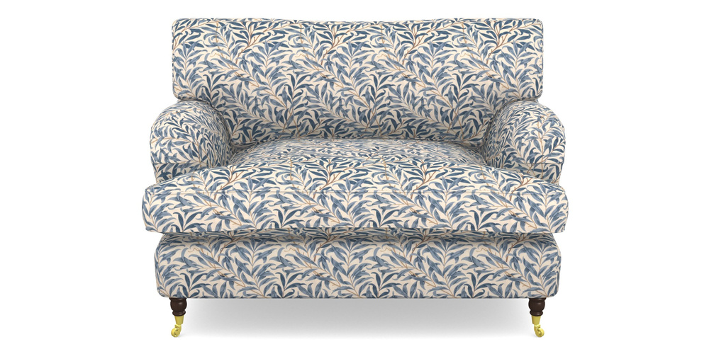 Product photograph of Alwinton Snuggler In William Morris Collection - Willow Boughs - Woad from Sofas and Stuff Limited