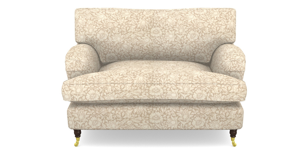 Product photograph of Alwinton Snuggler In William Morris Collection - Mallow - Linen from Sofas and Stuff Limited