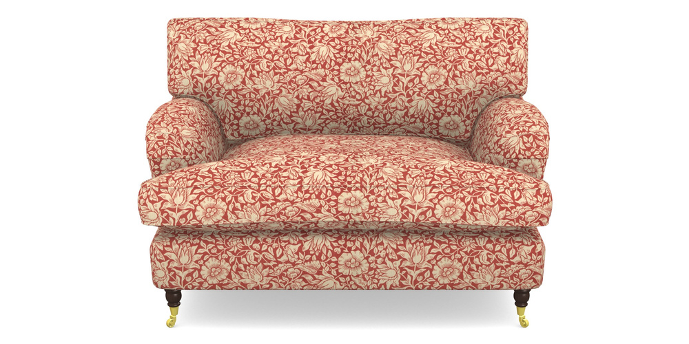 Product photograph of Alwinton Snuggler In William Morris Collection - Mallow - Madder from Sofas and Stuff Limited