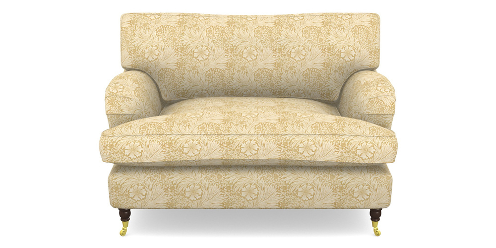 Product photograph of Alwinton Snuggler In William Morris Collection - Marigold - Lichen Cowslip from Sofas and Stuff Limited