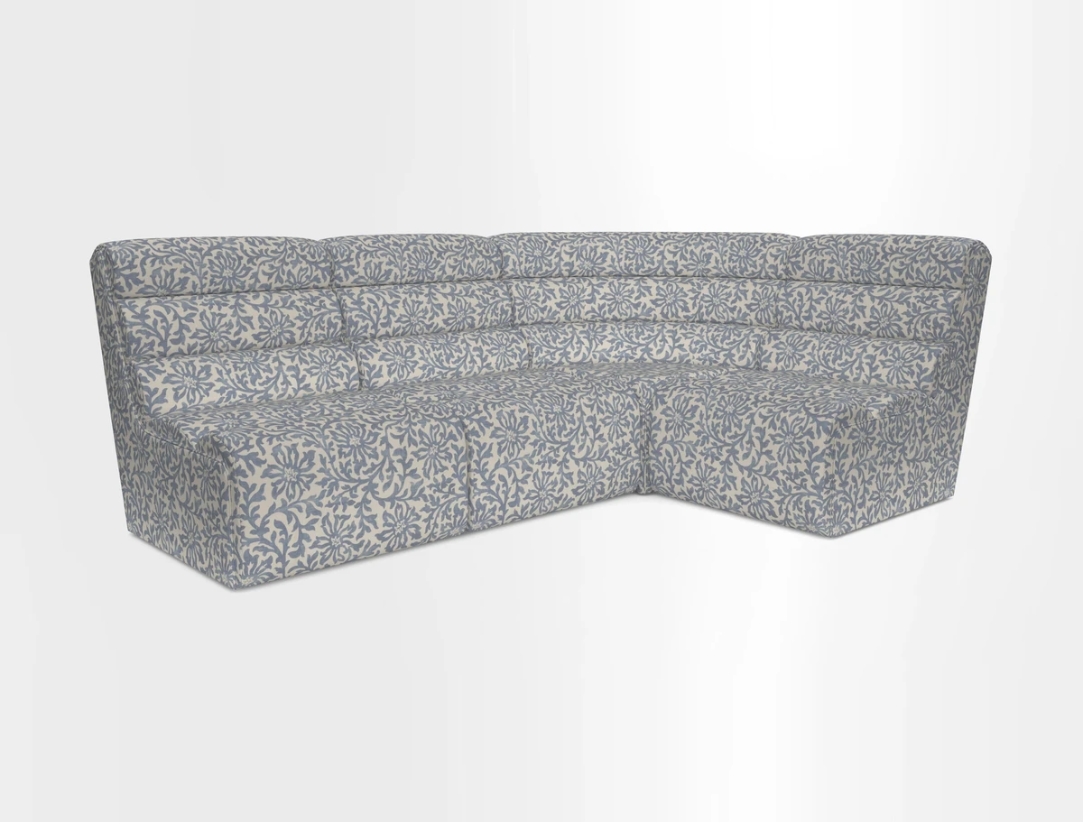 Aspect modular corner group LHF in Harpers Bazaar Houndstooth Cobalt