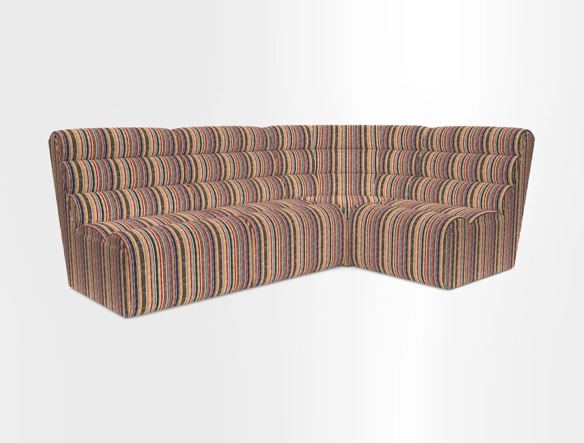 Aspect modular corner group LHF in Harpers Bazaar Houndstooth Cobalt