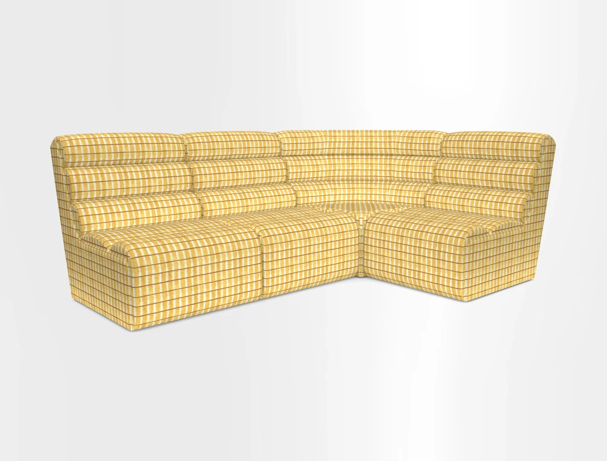 Aspect modular corner group LHF in Harpers Bazaar Houndstooth Cobalt