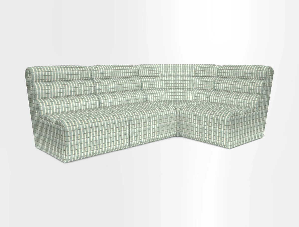 Aspect modular corner group LHF in Harpers Bazaar Houndstooth Cobalt