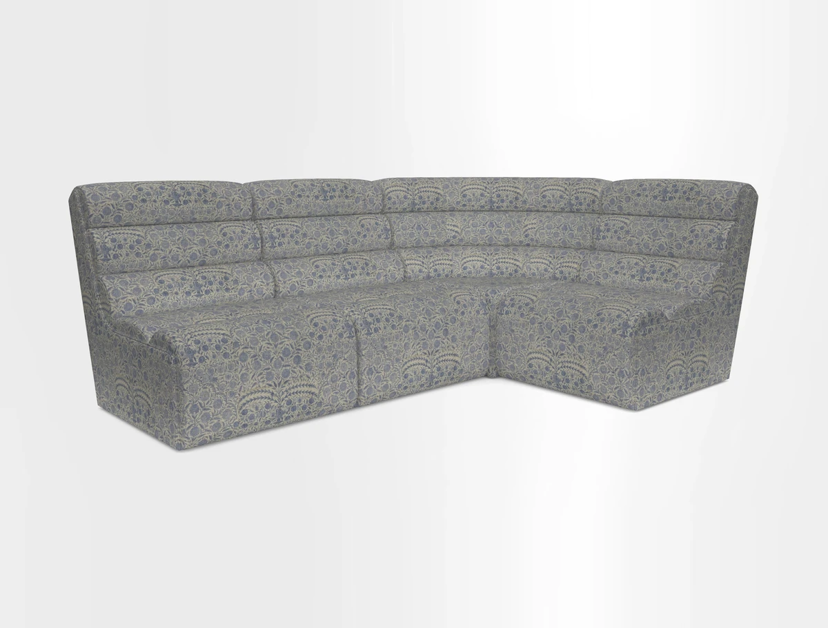 Aspect modular corner group LHF in Harpers Bazaar Houndstooth Cobalt
