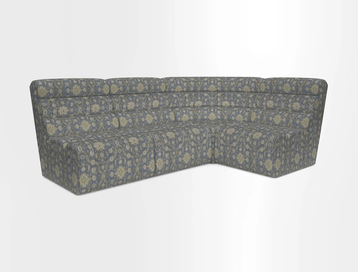 Aspect modular corner group LHF in Harpers Bazaar Houndstooth Cobalt