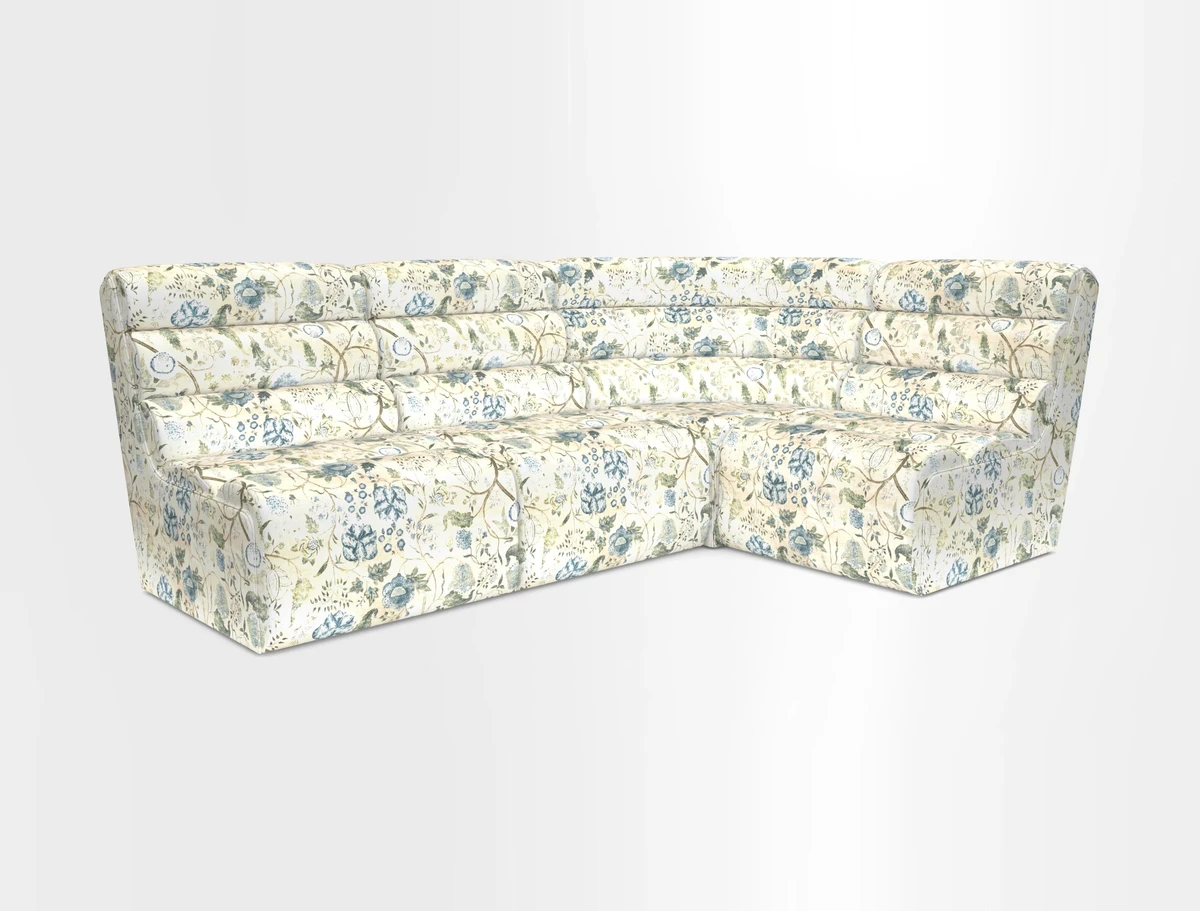 Aspect modular corner group LHF in Harpers Bazaar Houndstooth Cobalt