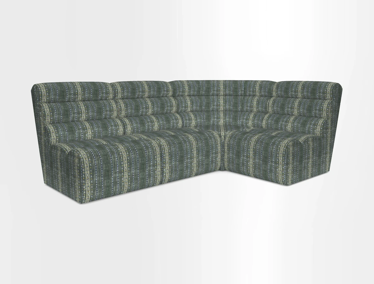 Aspect modular corner group LHF in Harpers Bazaar Houndstooth Cobalt