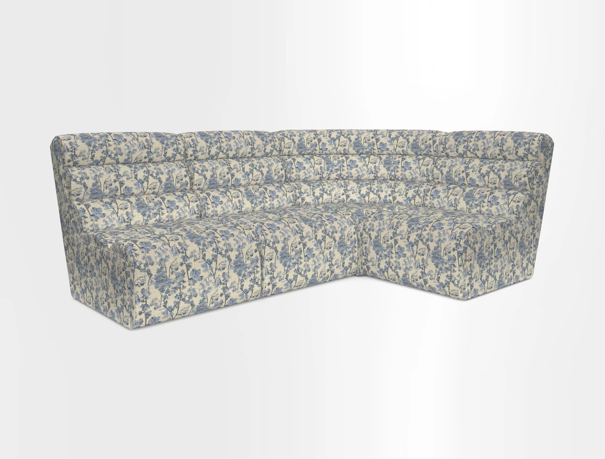 Aspect modular corner group LHF in Harpers Bazaar Houndstooth Cobalt