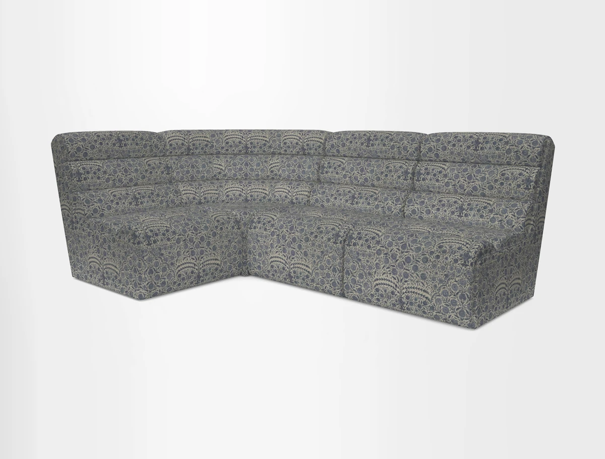 Aspect modular corner group RHF in Harpers Bazaar Houndstooth Cobalt