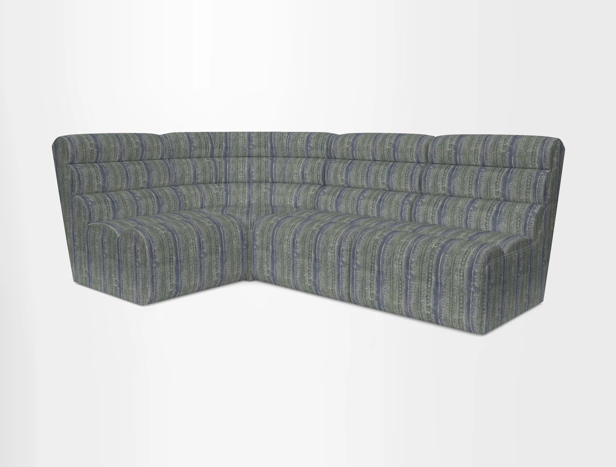 Aspect modular corner group RHF in Harpers Bazaar Houndstooth Cobalt