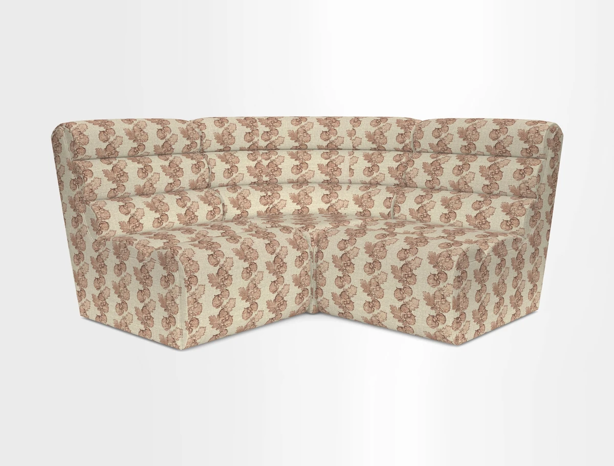 Aspect modular corner group RHF in Harpers Bazaar Houndstooth Cobalt
