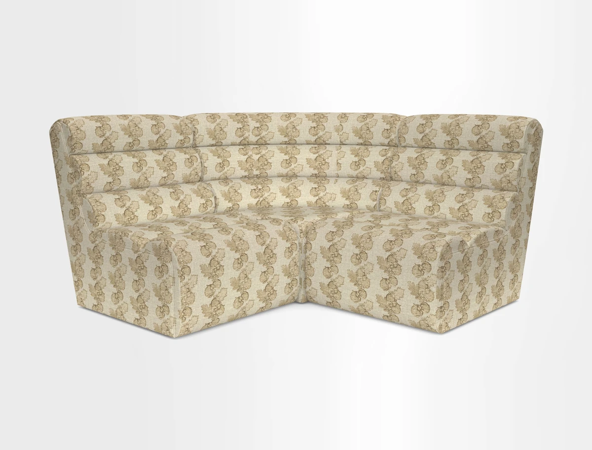 Aspect modular corner group RHF in Harpers Bazaar Houndstooth Cobalt