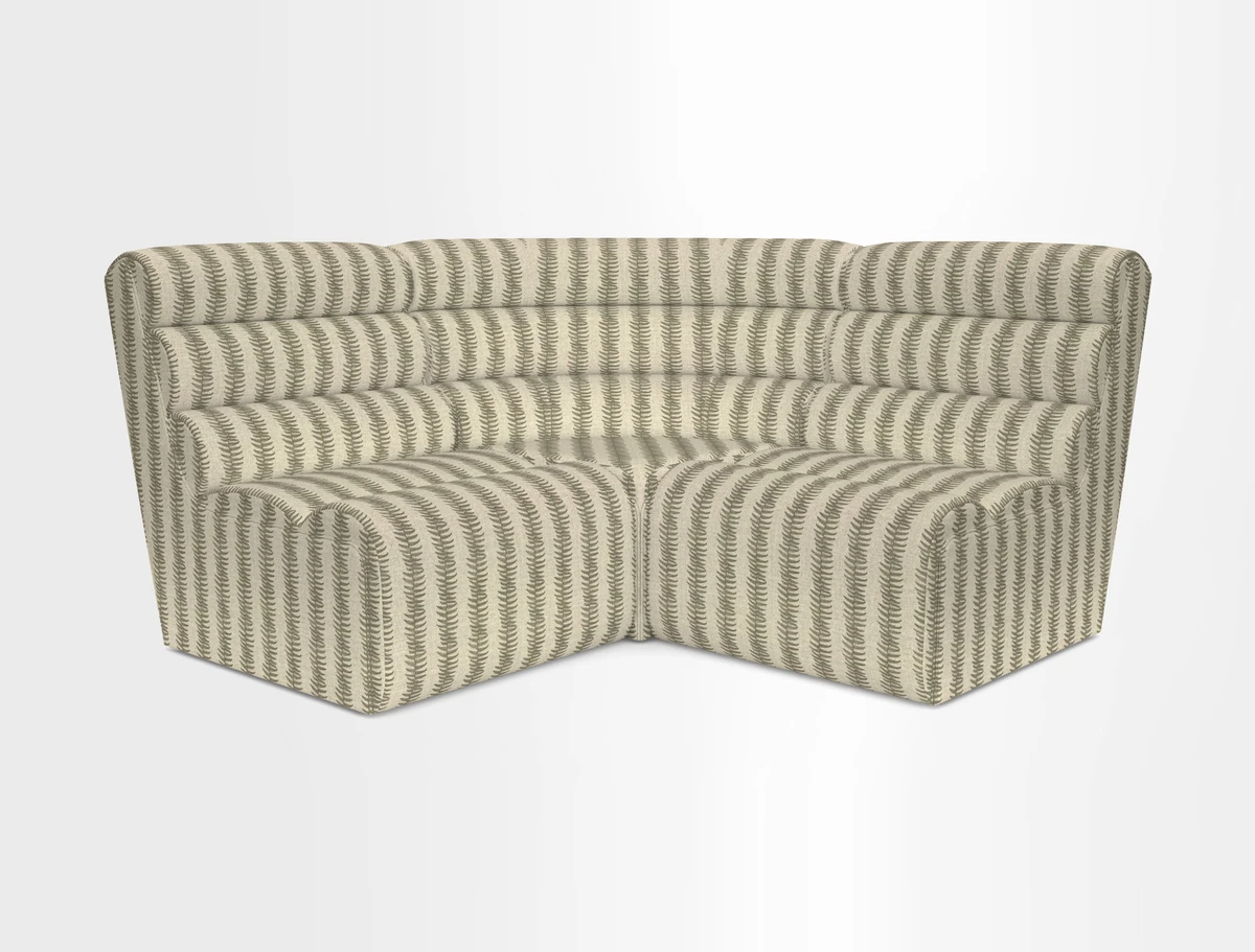 Aspect modular corner group RHF in Harpers Bazaar Houndstooth Cobalt