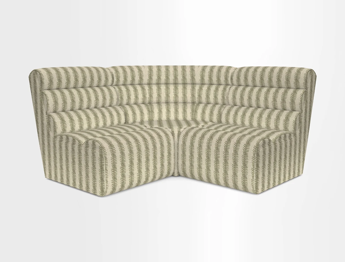 Aspect modular corner group RHF in Harpers Bazaar Houndstooth Cobalt