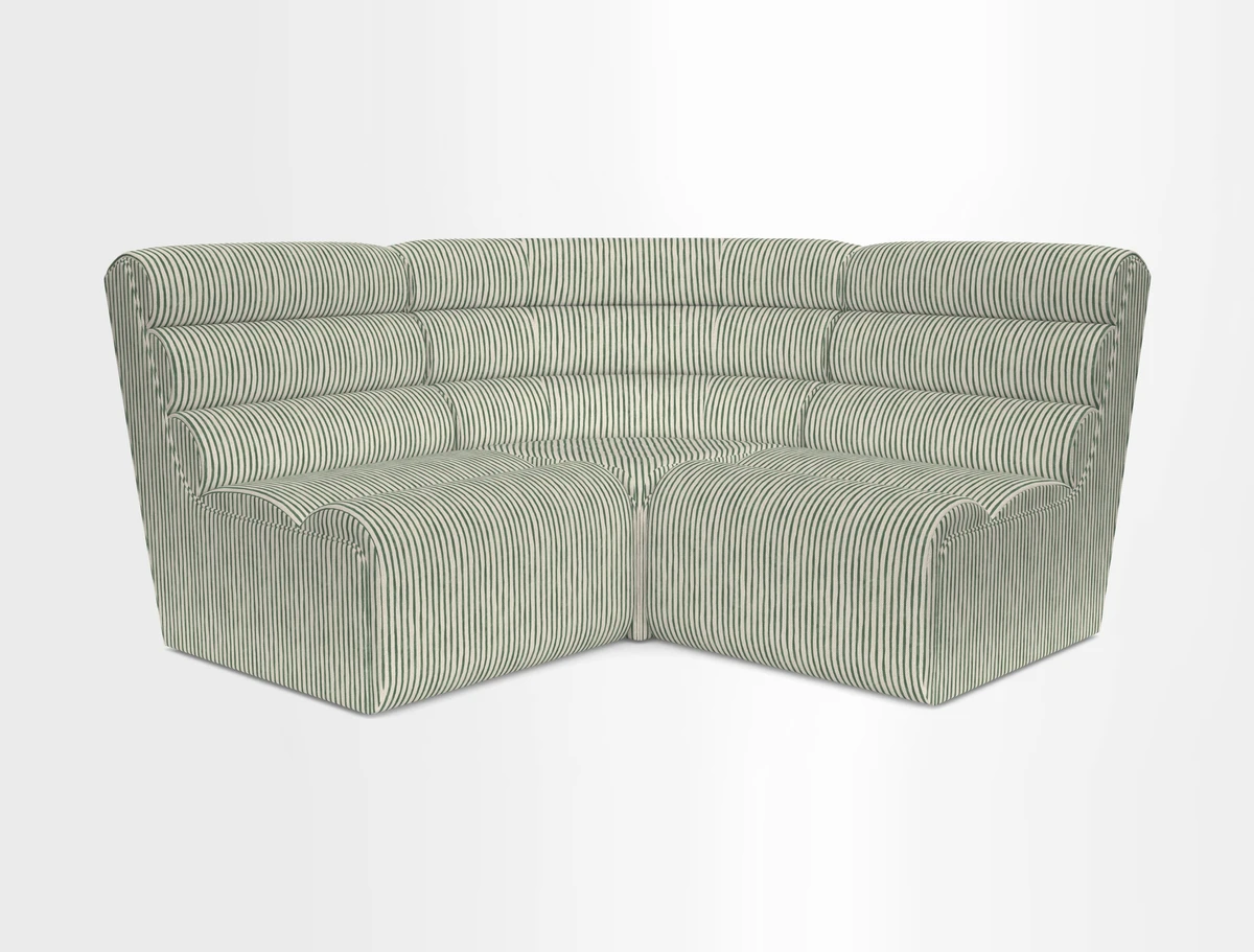Aspect modular corner group RHF in Harpers Bazaar Houndstooth Cobalt