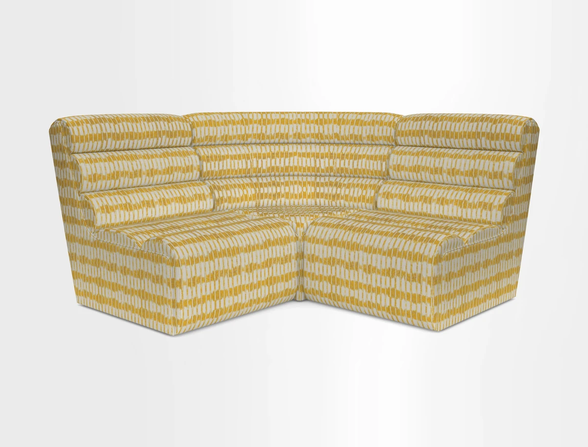 Aspect modular corner group RHF in Harpers Bazaar Houndstooth Cobalt