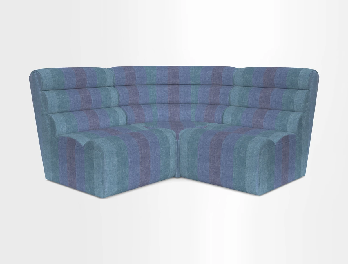 Aspect modular corner group RHF in Harpers Bazaar Houndstooth Cobalt