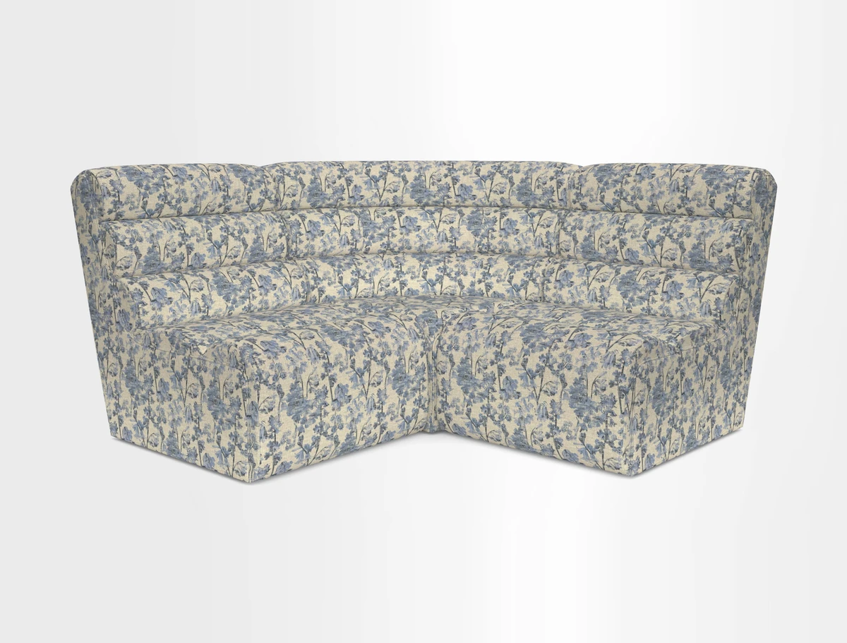 Aspect modular corner group RHF in Harpers Bazaar Houndstooth Cobalt