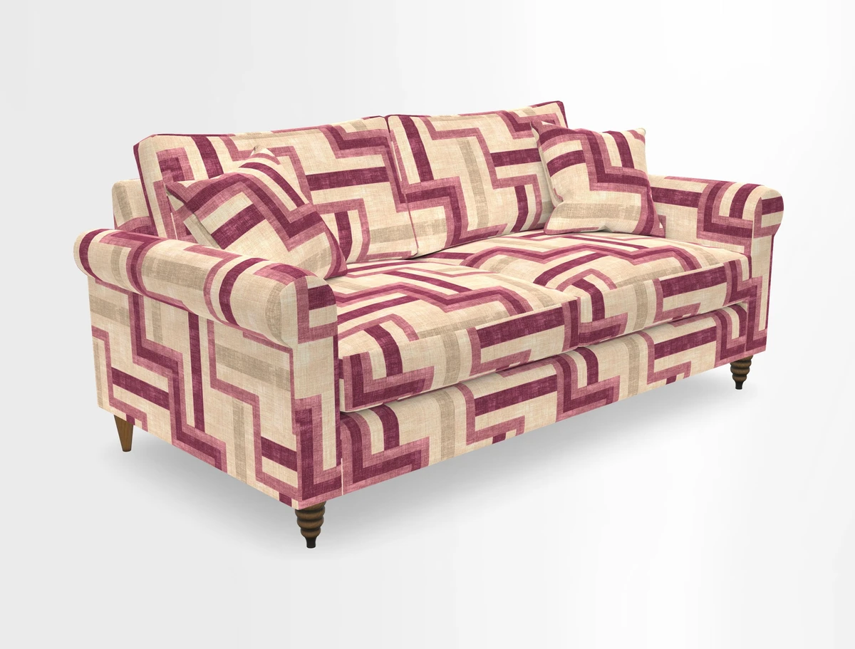 Apuldram 3 Seater Sofa in Clever Cotton Mix Mineral 