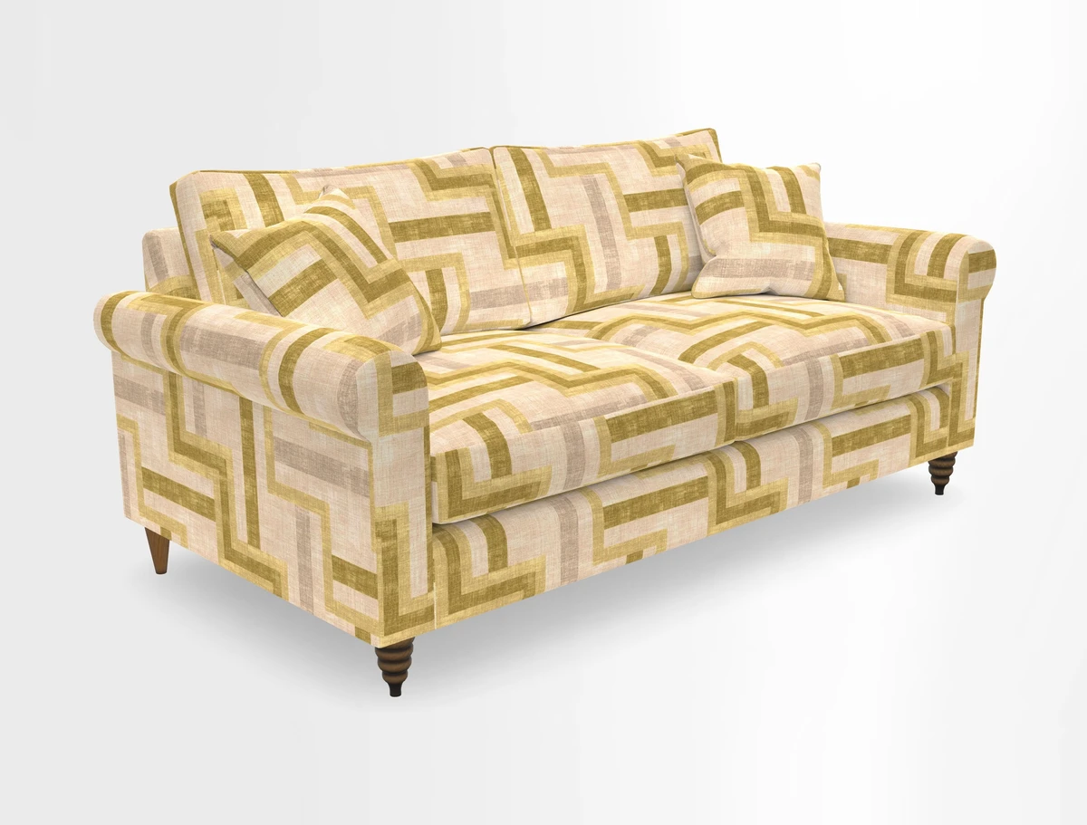 Apuldram 3 Seater Sofa in Clever Cotton Mix Mineral 