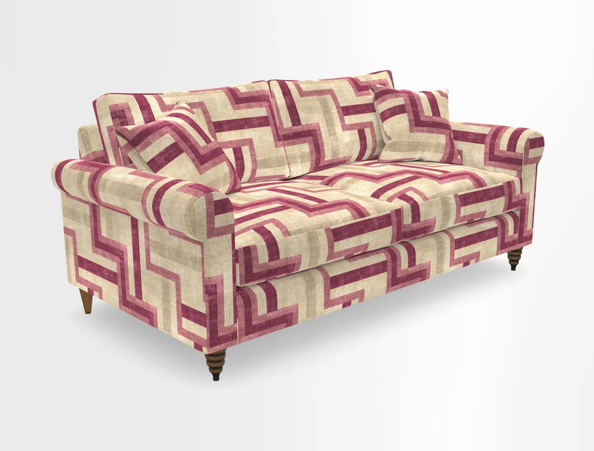 Apuldram 3 Seater Sofa in Clever Cotton Mix Mineral 