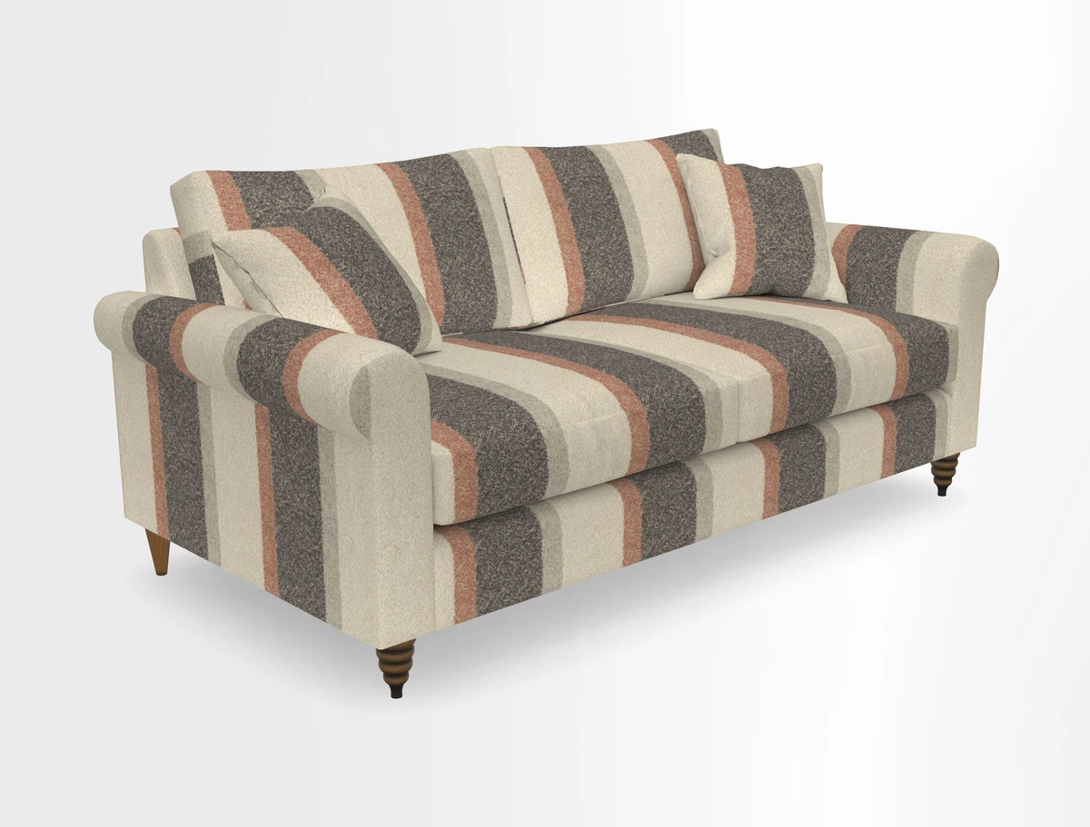 Apuldram 3 Seater Sofa in Clever Cotton Mix Mineral 
