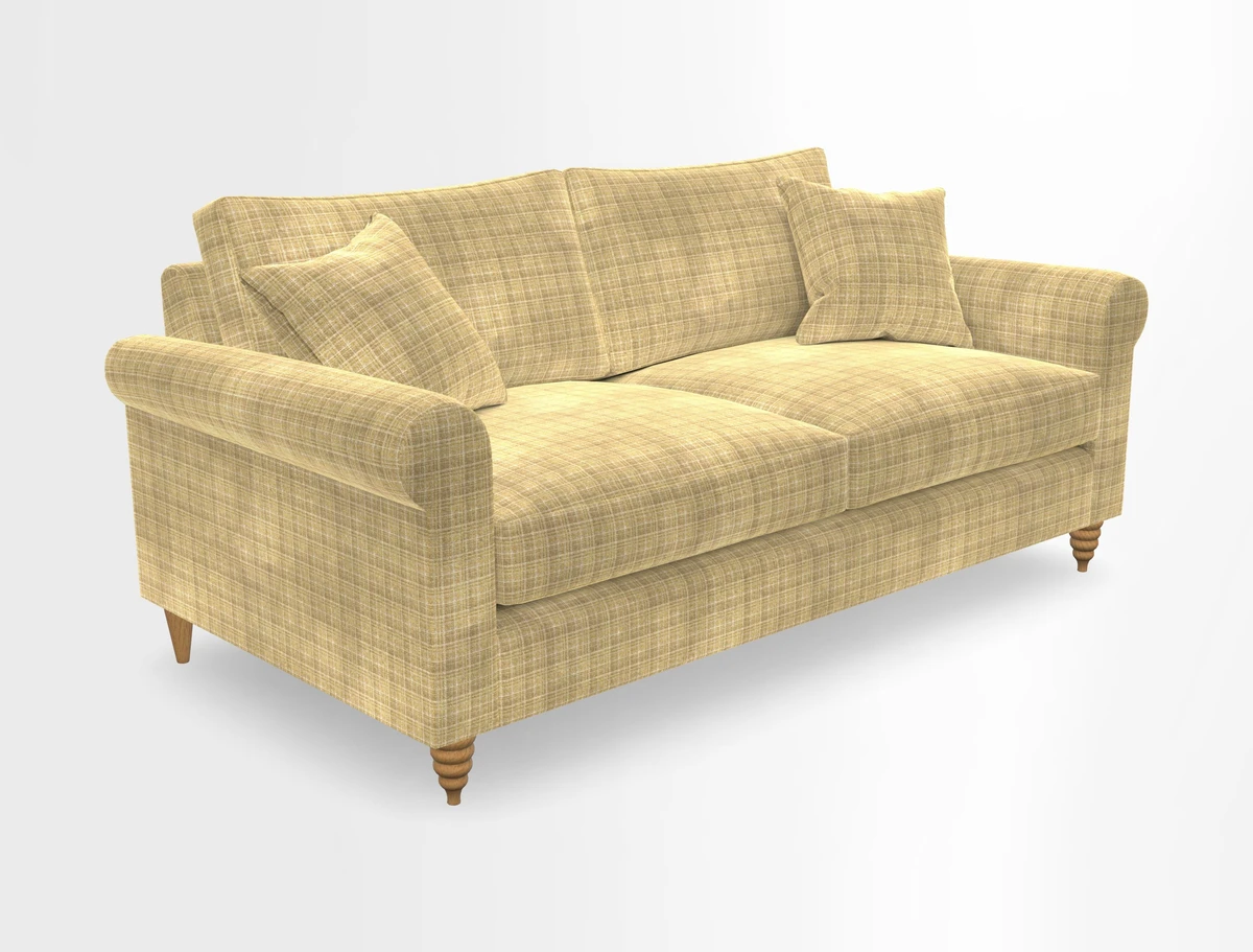 Apuldram 3 Seater Sofa in Clever Cotton Mix Mineral 