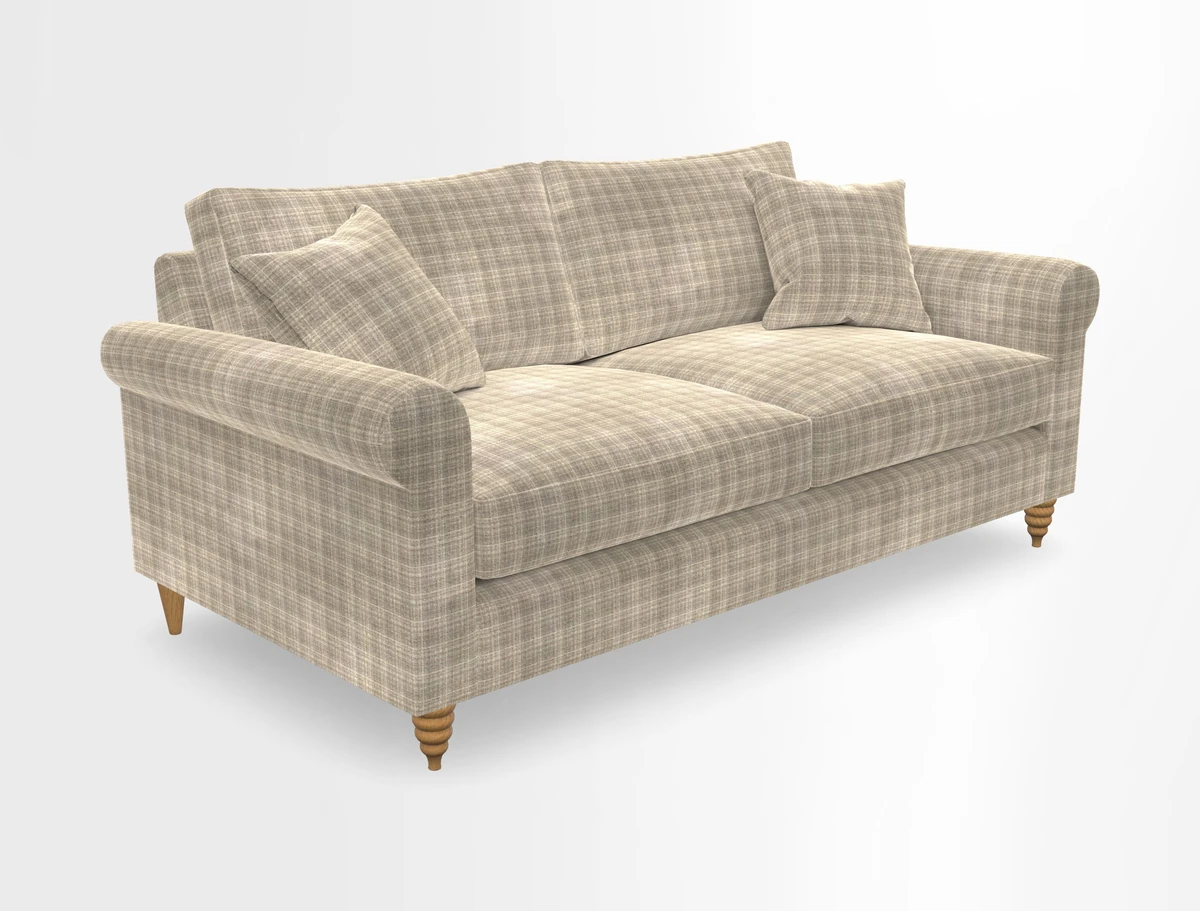 Apuldram 3 Seater Sofa in Clever Cotton Mix Mineral 